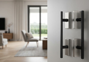 Nowoczesne klamki do drzwi wewnętrznych – elegancja w każdym detalu.
